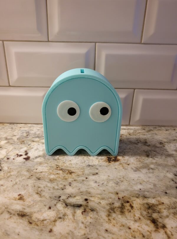 Pac-man Ghost Piggy Bank - "Inky" Fan-art 3d-printed Piggy bank