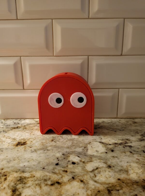 Pac-man Ghost Piggy Bank - "Blinky" Fan-art 3d-printed Piggy bank