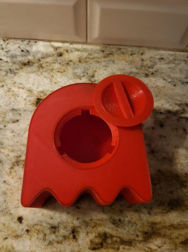 Pac-man Ghost Piggy Bank - "Blinky" Fan-art 3d-printed Piggy bank - Image 3