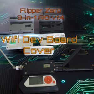 3D Printed Case for Flipper Zero AIO v1.4 Expansion Board — PLA+ Shell w/ Labeled Antenna Ports & Mode Switch